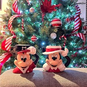 Rare/vintage Mickey and Minnie Mouse mugs